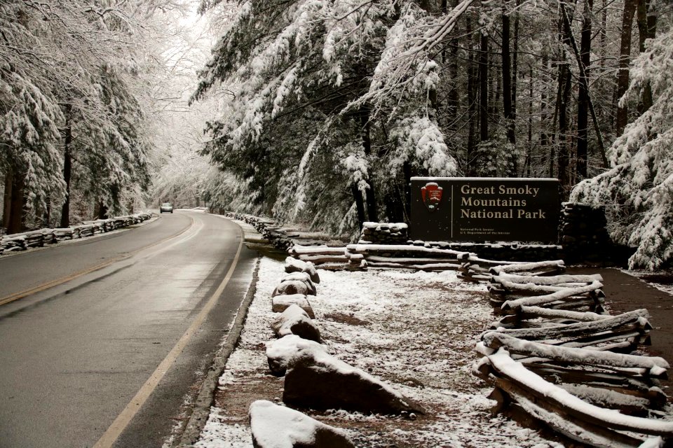 Gatlinburg entrance to park, December 2017--Warren Bielenberg