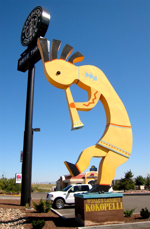 World's Largest Kokopelli Pipes In For Starbucks
