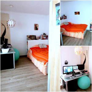 Appartement tour: Bedroom/office photo