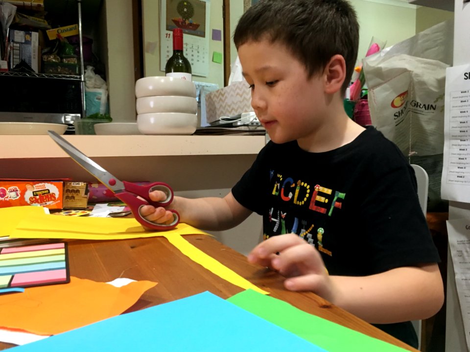 Alex Readies His Next Art Project