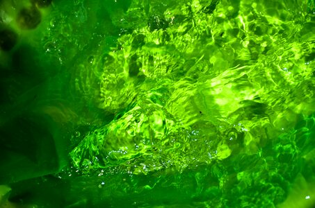 Green liquid green water