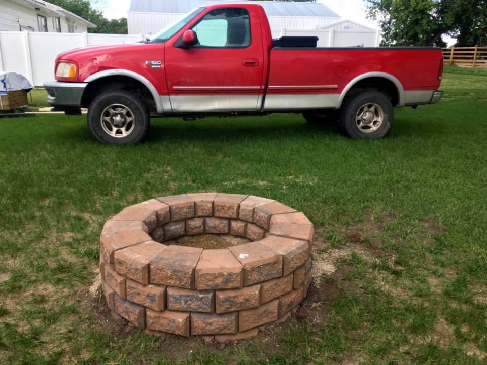 Backyard Firepit Completed