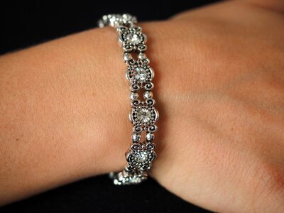 Silver diamonds gems