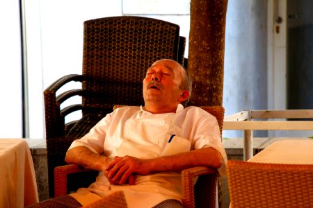 Chef is tired photo