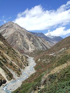 Brook mountains nepal photo