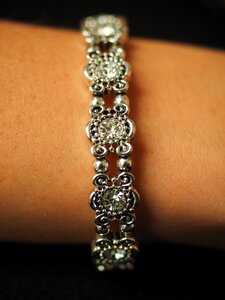 Silver diamonds gems