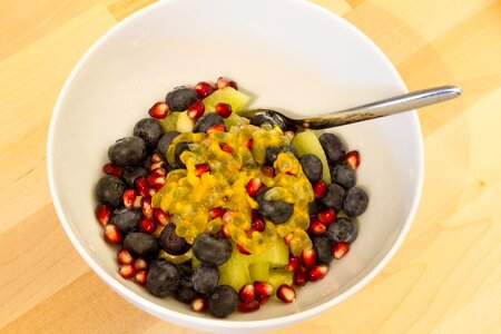 Blueberries kiwi pomegranate
