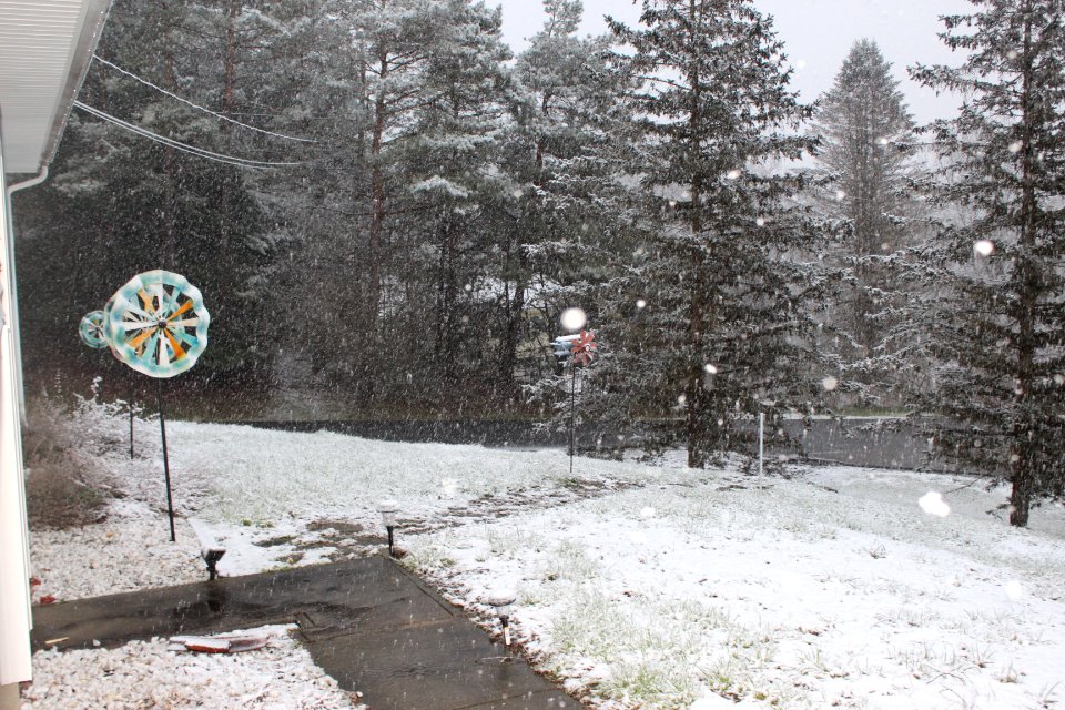 Yesterdays Snow 4/18