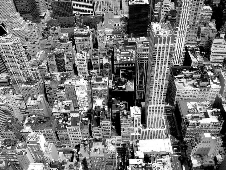 Black and white newyork usa