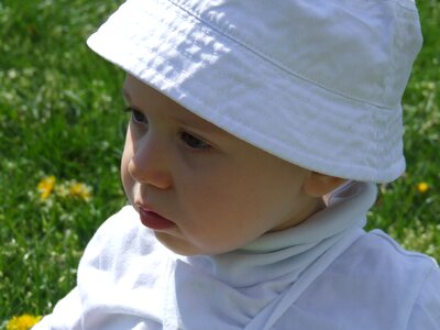 Skin baby white cap