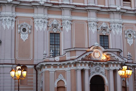 Facade historic center architecture