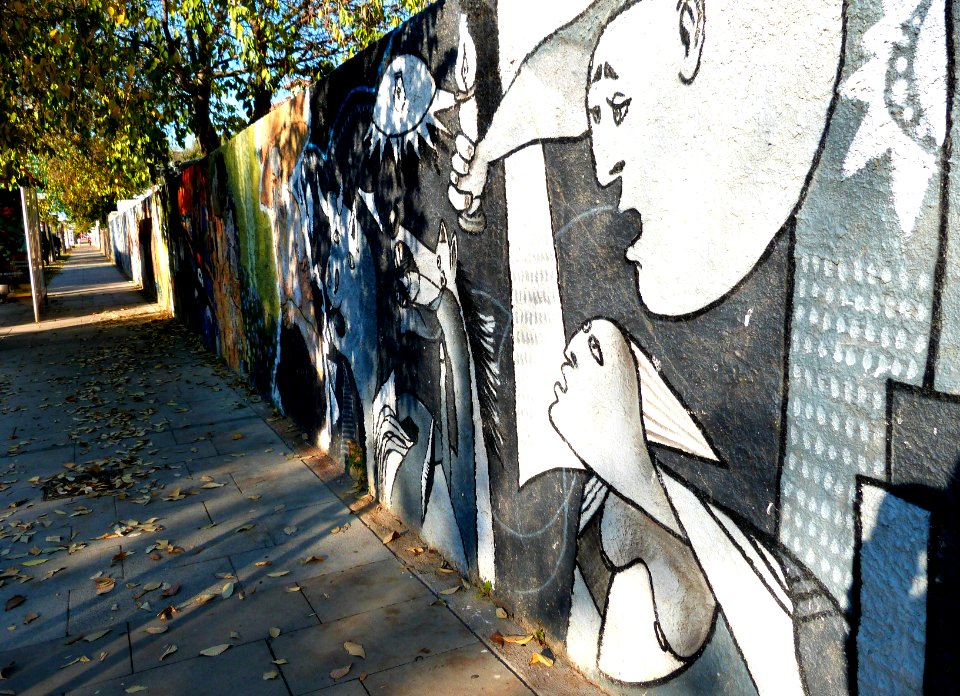 A decorated sidewalk