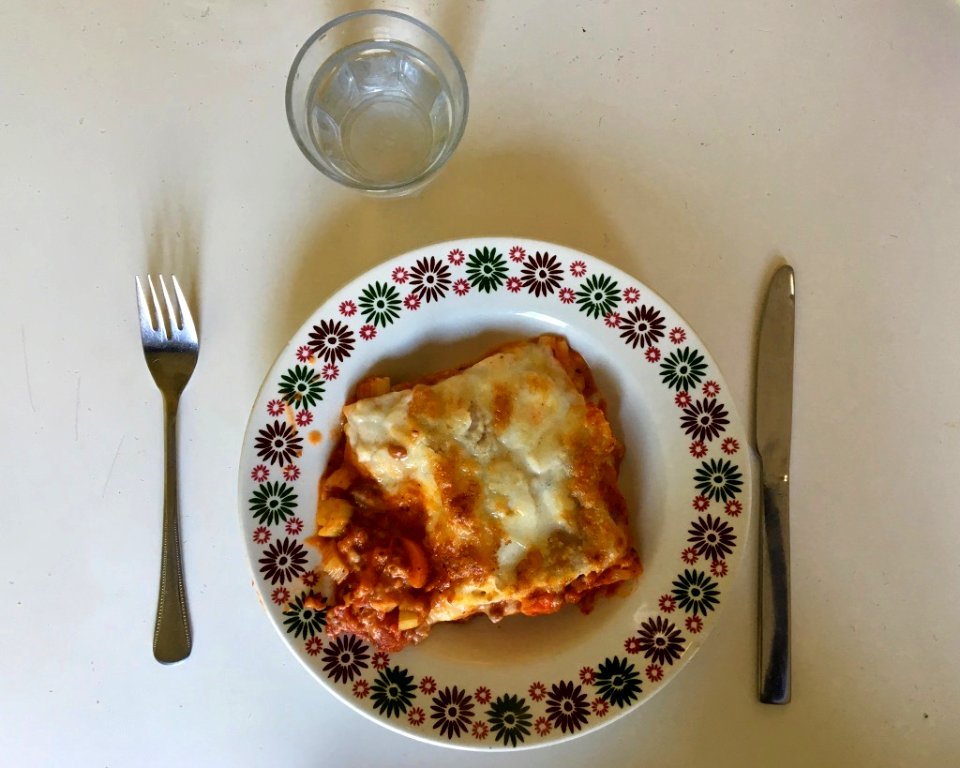 Plate-Knife-Fork-Glass photo