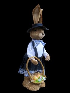 Spring hare easter decoration photo