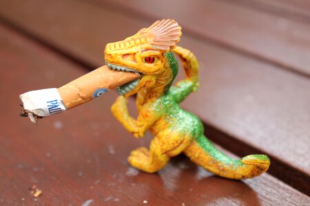 Plastic angry smoking