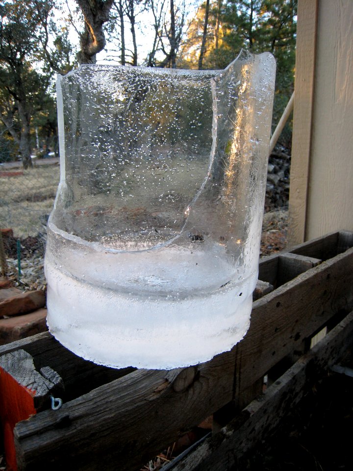 Bucket Ice Art