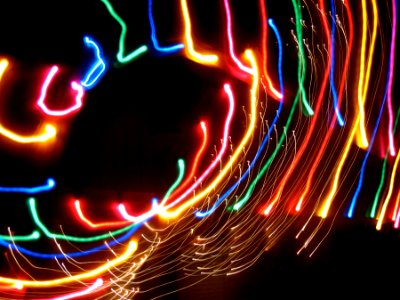 Lightpainting the Xmas Lights