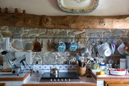 Farmhouse kitchen appliances gas stove