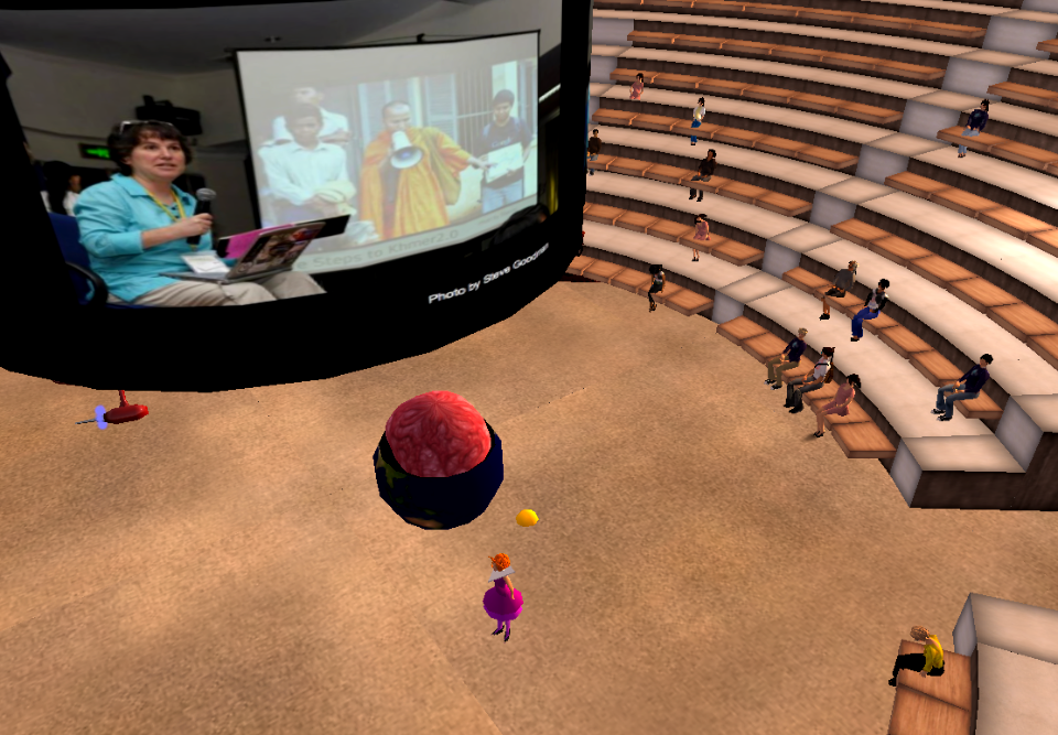 Beth and Virtual Beth... Dressed as June Jetson