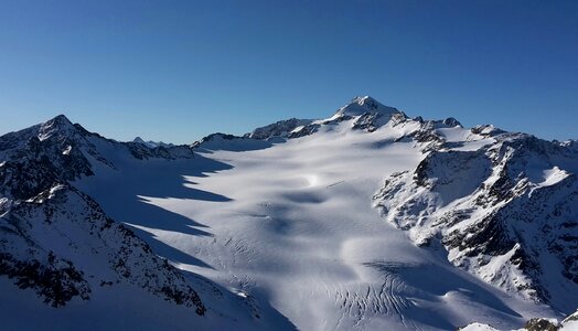 Mountain range austria wildspitze photo