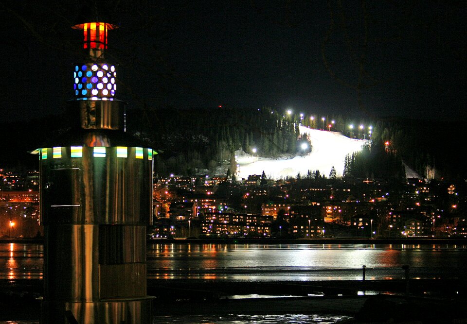 Light night life city