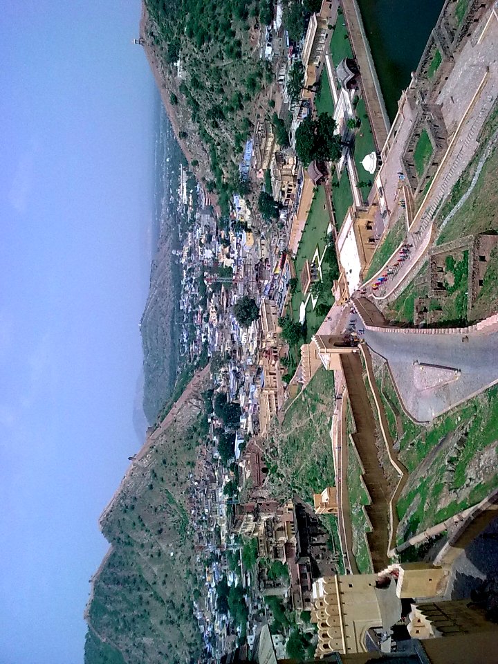 View from amber forte jaipur
