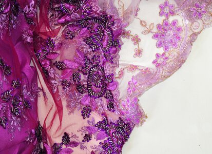 Flowers tissue lace