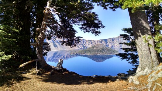 National park blue nature
