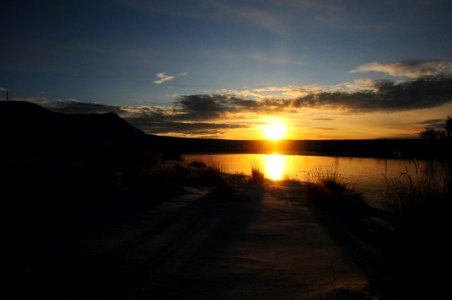 Snowy sunset at Seedskadee National Wildlife Refuge