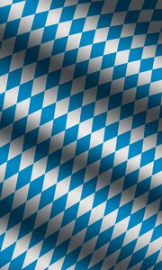 Germany bavarian flag white blue photo