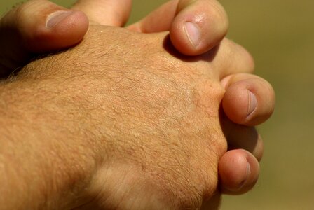 Hands hands clasped pray photo