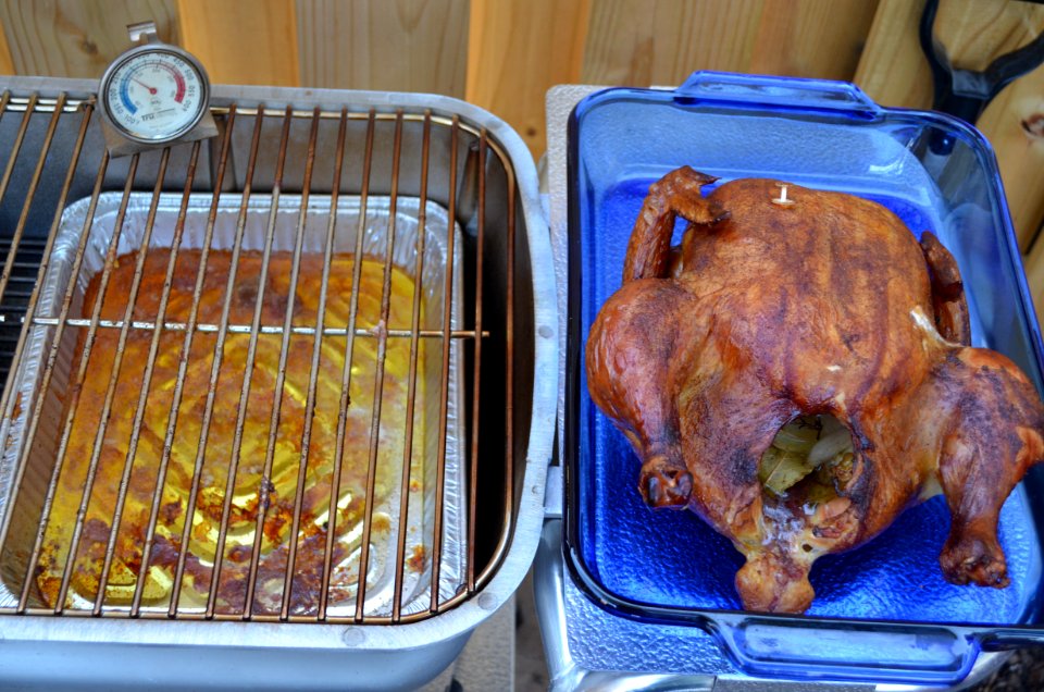 Whole Chicken on the Portable Kitchen Grill