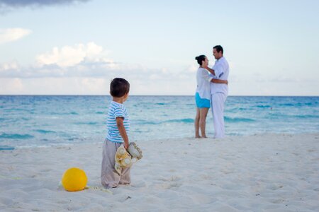 Beach holiday children photo