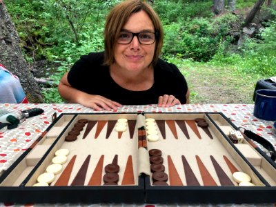 2020/366/205 She's The Backgammon Champion!