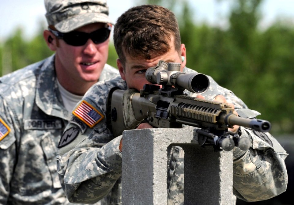 At The U.S. Army Sniper School, July 10, 2013