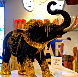 Golden elephant from TAJ MAHAL casino in Atlantic City,N.J.