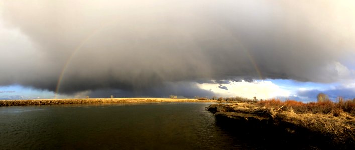 Rainbow above the Green River at Seedskadee National Wildlife Refuge