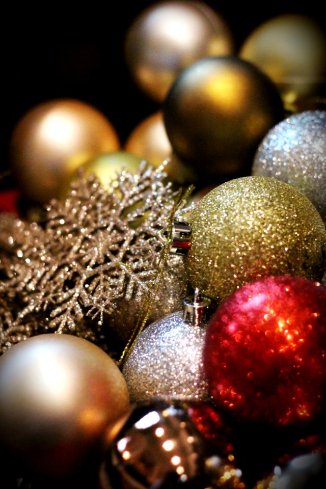 Merry Christmas! - A heap of festive baubles & decorations photo