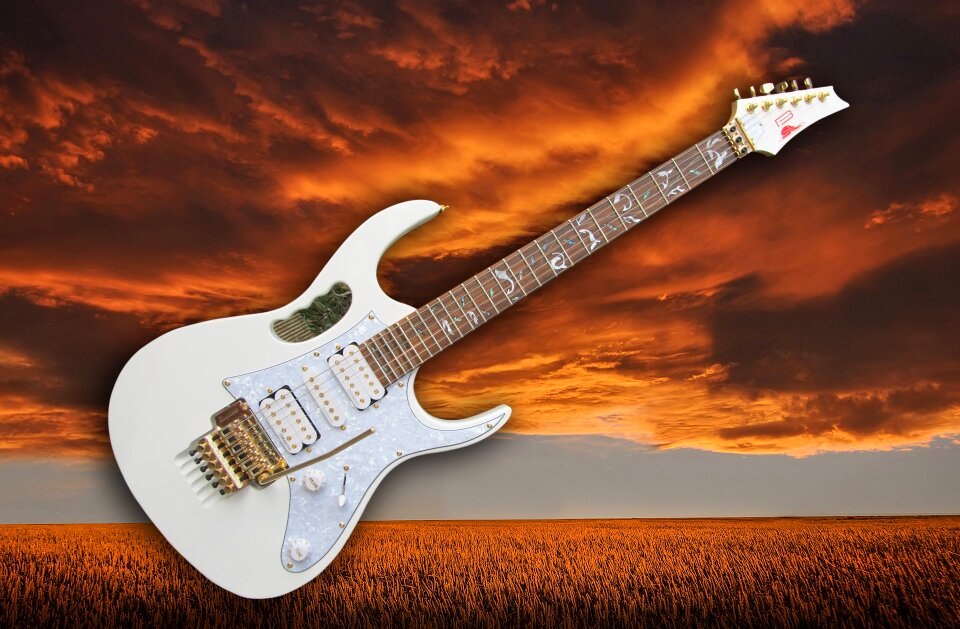 Electrically musical instrument rock music