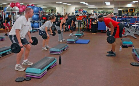 Training gym class photo