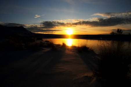 Snowy sunset at Seedskadee National Wildlife Refuge