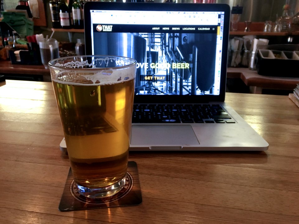 2018/365/54 Blogging at THAT Bar