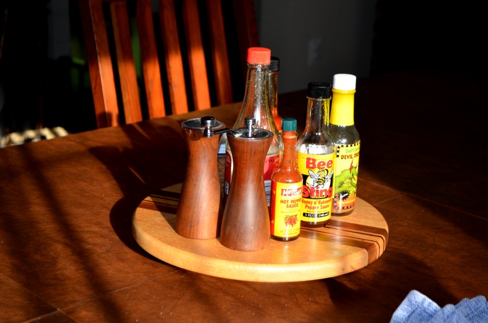 Sunlit condiments