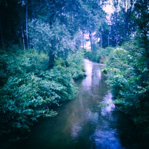 Abfluss des Baggersees