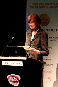 The Lord Mayor of London, Fiona Woolf, delivery her Gresham College lecture
