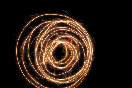 Sparkles swirl night