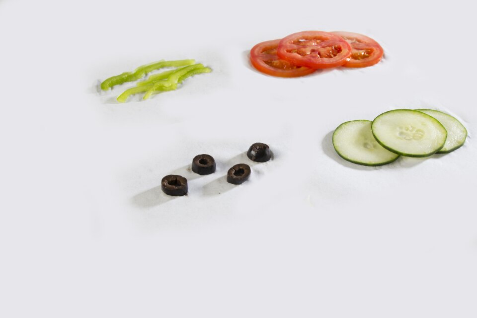 Vegetable slices food