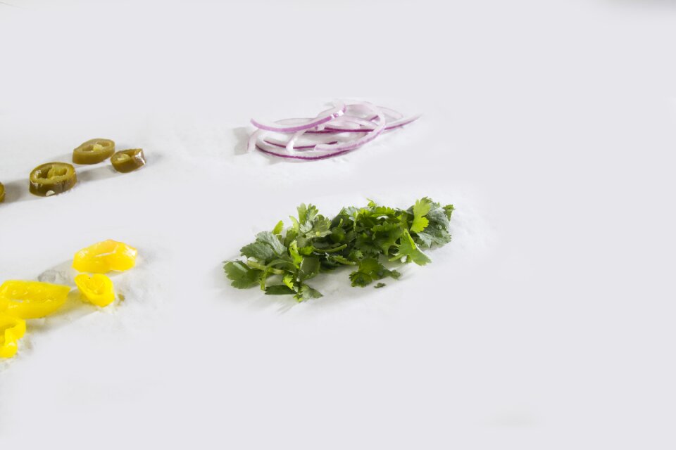 Vegetables slices food