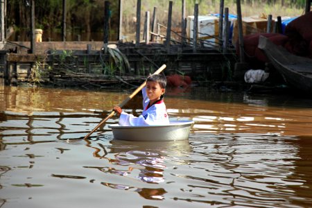 Cambodia boat skipper photo