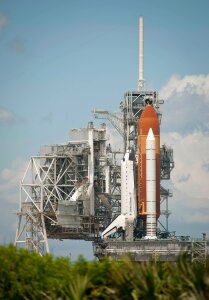 Astronauts rollout rockets